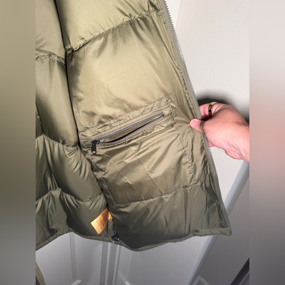 THE NORTH FACE - Olive Shearling Nuptse Puffer Jacket - Picture 11 of 16